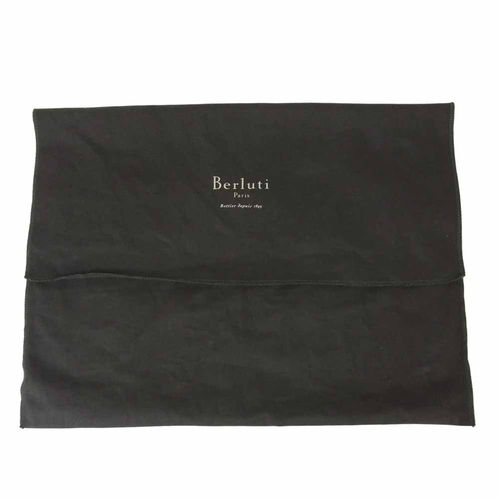 Berluti ベルルッティ カリグラフィ クロス ボディ バッグ U1128 イタリア製 ブラック系【極上美品】【中古】