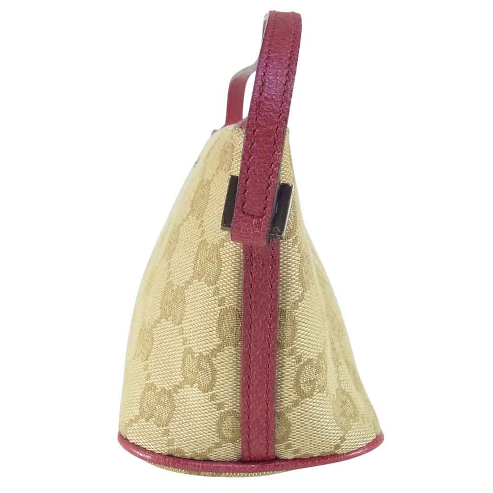 GUCCI グッチ 07198 2123 GGキャンバス ハンドポーチ バッグ ポーチ イタリア製 ベージュ系【中古】
