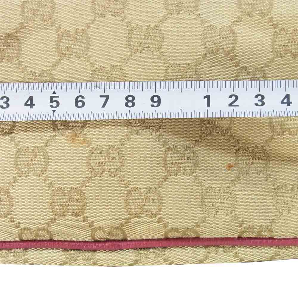 GUCCI グッチ 07198 2123 GGキャンバス ハンドポーチ バッグ ポーチ イタリア製 ベージュ系【中古】