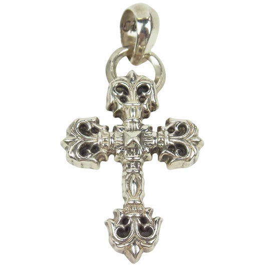 CHROME HEARTS クロムハーツ（原本無） フィリグリー クロス ペンダント w ベイル XS FILIG CROSS-XSM W/BALE シルバー系【中古】