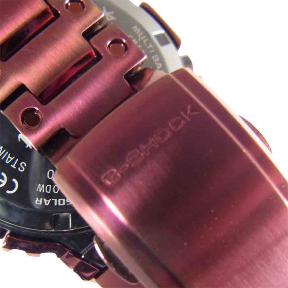 G-SHOCK ジーショック GMW-B5000RD-4JF FULL METAL フルメタル スクエア Bluetooth 電波ソーラー エンジ系【美品】【中古】
