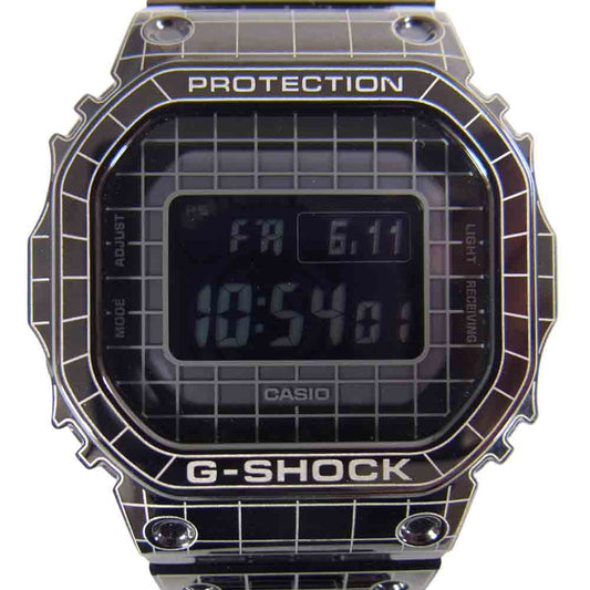 G-SHOCK ジーショック GMW-B5000CS-1JR FULL METAL GRID フルメタル グリッド Bluetooth 電波ソーラー ブラック系【美品】【中古】