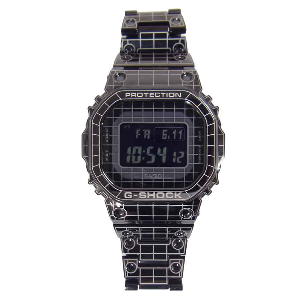 G-SHOCK ジーショック GMW-B5000CS-1JR FULL METAL GRID フルメタル グリッド Bluetooth 電波ソーラー ブラック系【美品】【中古】