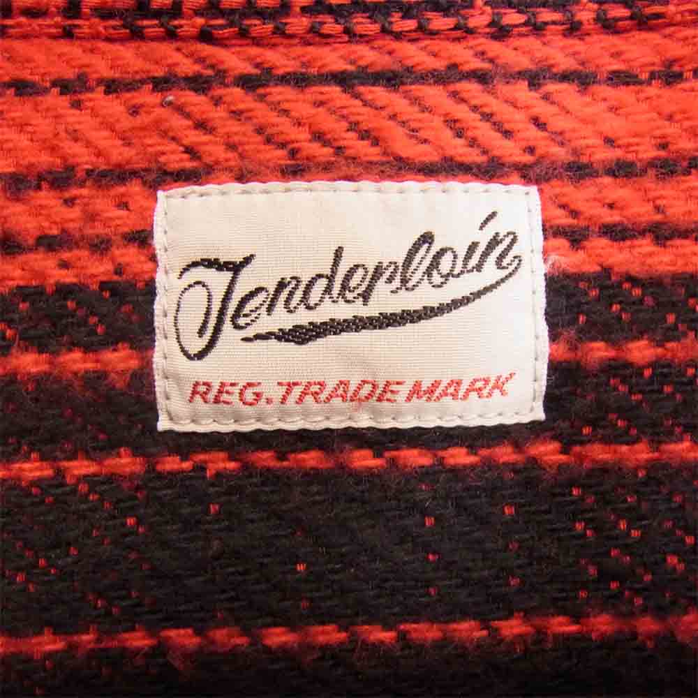 TENDERLOIN テンダーロイン T-HEAVY FLANNEL CHECK SHT ヘビー フランネル チェック シャツ レッド系 ブラック系 XS【中古】