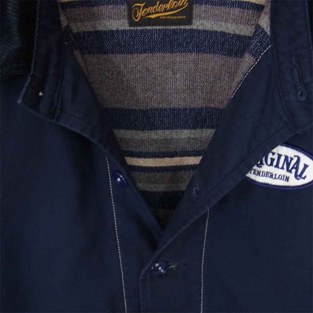 TENDERLOIN テンダーロイン T-DUCK COVERALL ダック カバーオール 裏地 ブランケット ジャケット ネイビー系 XS【中古】