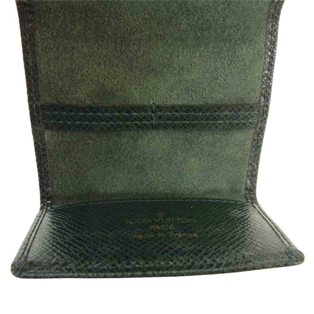LOUIS VUITTON ルイ・ヴィトン M30974 タイガ カフス ケース グリーン系【中古】