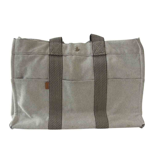 HERMES エルメス フールトゥ MM トート バッグ グレー系【中古】