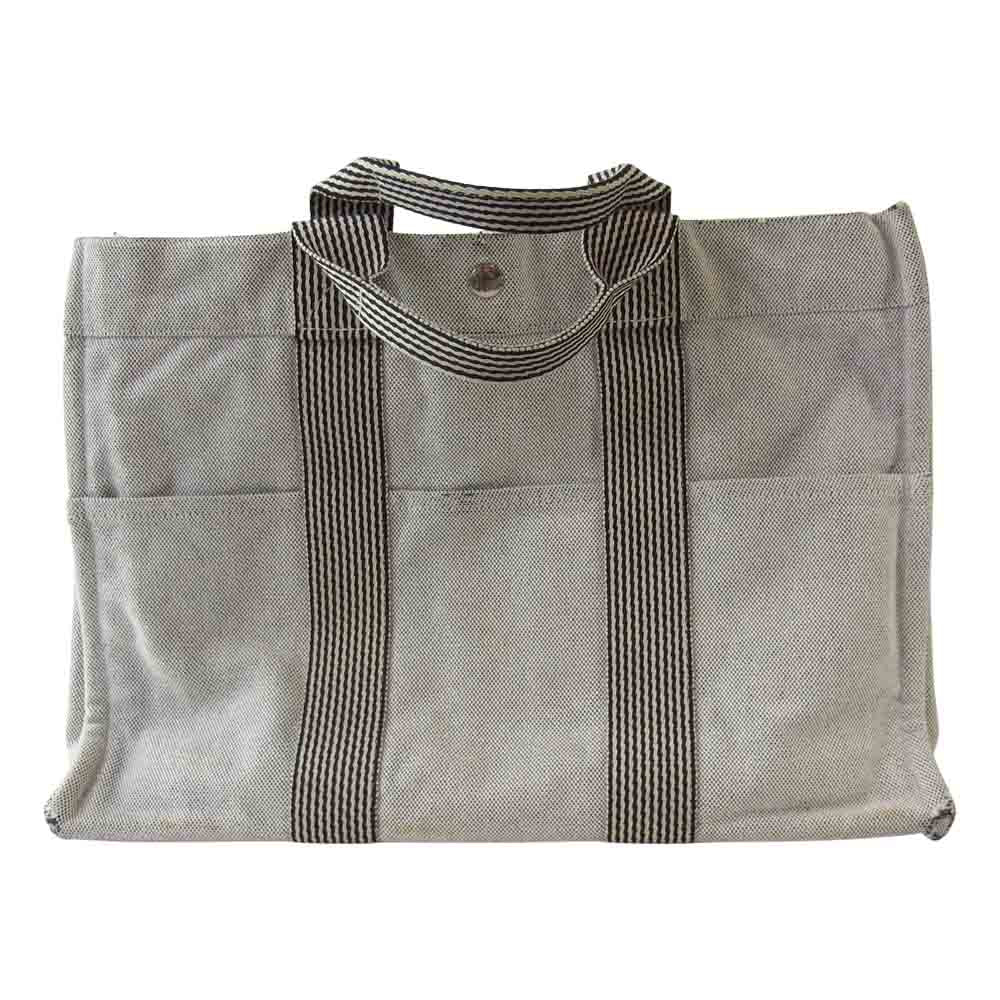 HERMES エルメス フールトゥ MM トート バッグ グレー系【中古】