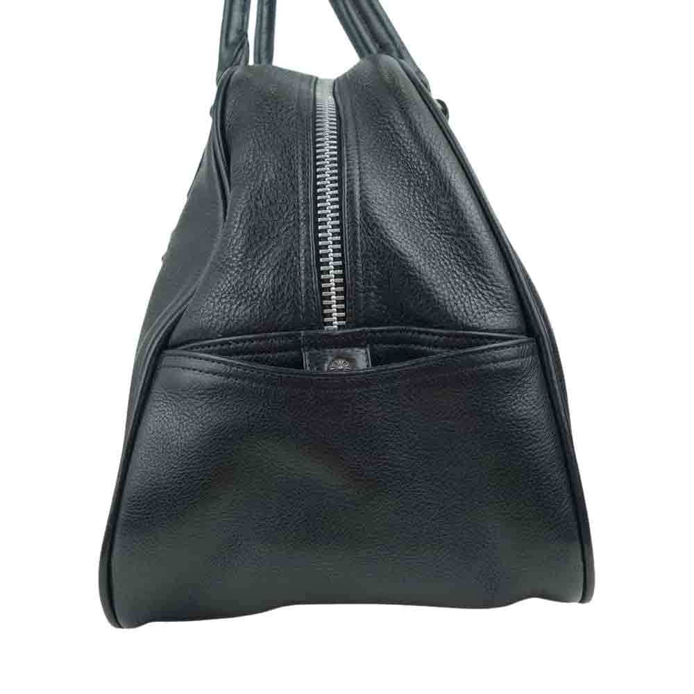CHROME HEARTS クロムハーツ（原本無） GYM ジム バッグ セメタリークロス パッチ CHチャーム ミディアム レザー ブラック系【中古】