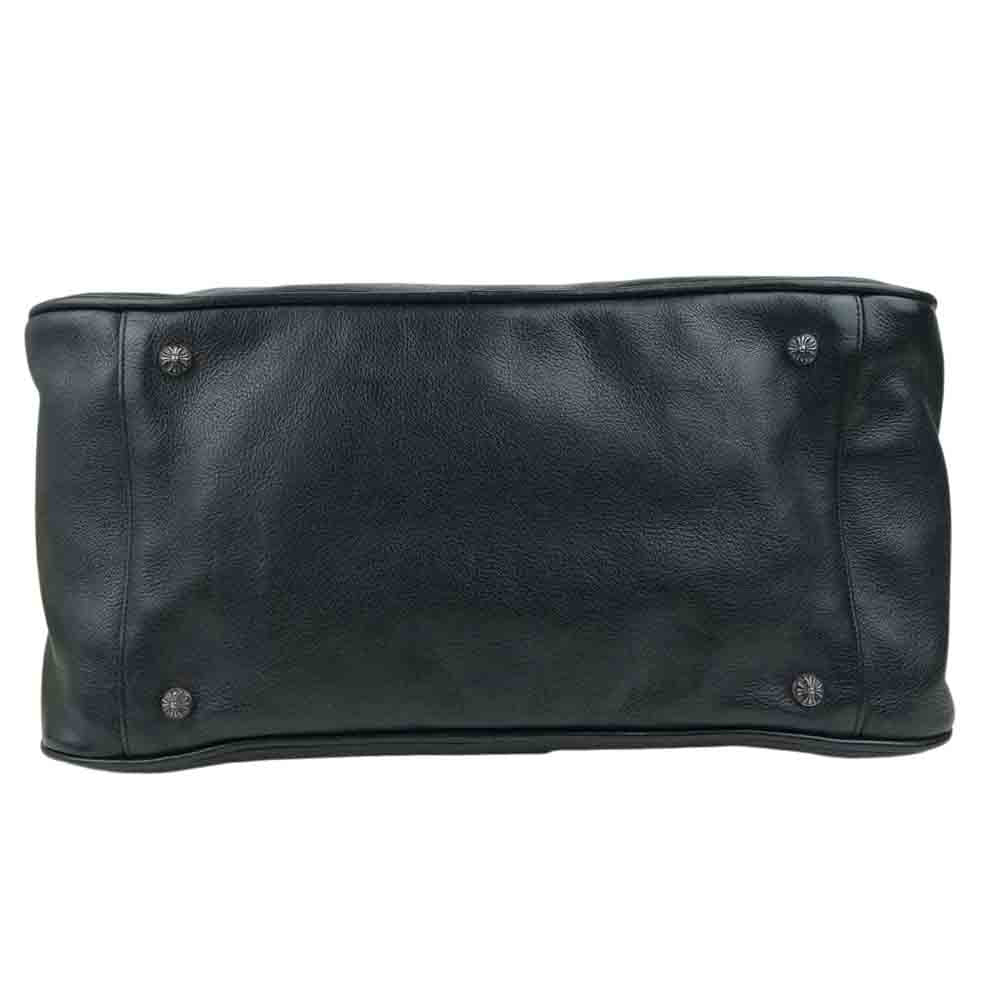 CHROME HEARTS クロムハーツ（原本無） GYM ジム バッグ セメタリークロス パッチ CHチャーム ミディアム レザー ブラック系【中古】