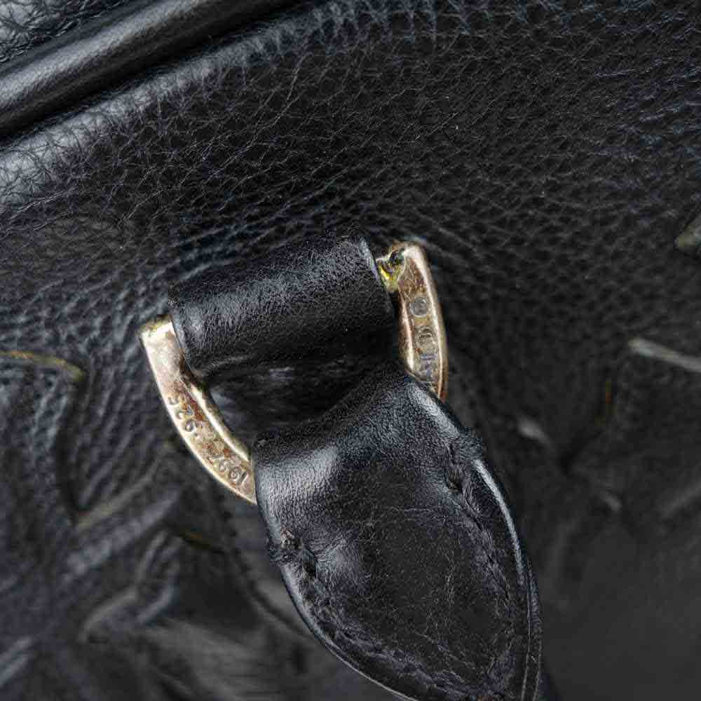 CHROME HEARTS クロムハーツ（原本無） GYM ジム バッグ セメタリークロス パッチ CHチャーム ミディアム レザー ブラック系【中古】