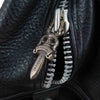 CHROME HEARTS クロムハーツ（原本無） GYM ジム バッグ セメタリークロス パッチ CHチャーム ミディアム レザー ブラック系【中古】