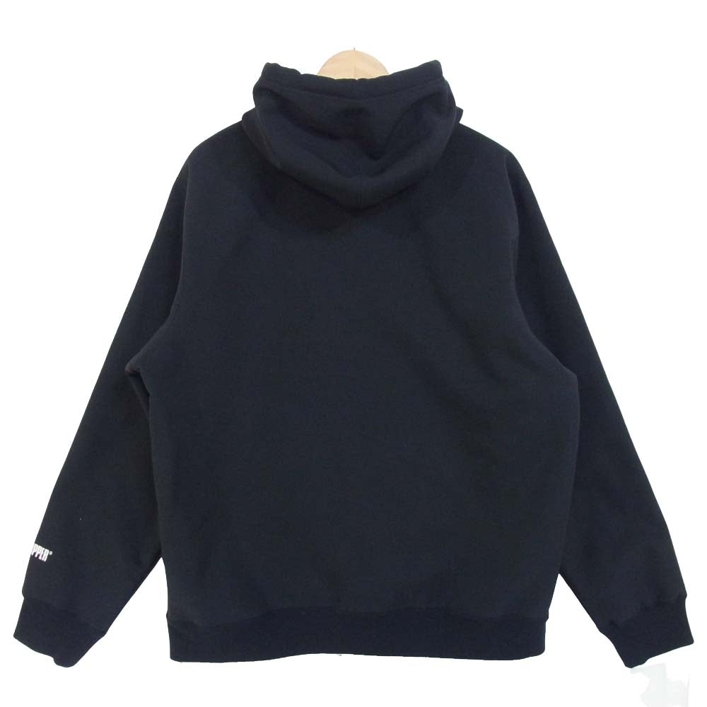 Supreme シュプリーム 18AW WINDSTOPPER ZIP UP HOODED SWEATSHIRT ブラック系 L【美品】【中古】