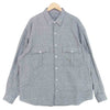 PORTER CLASSIC ポータークラシック ROLL UP SHIJIRA STRIPE SHIRT ロールアップ シャツ チャコール系 XL【中古】