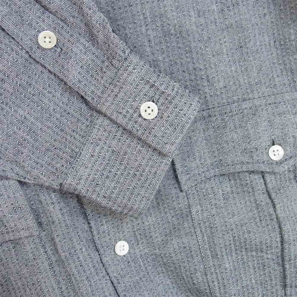 PORTER CLASSIC ポータークラシック ROLL UP SHIJIRA STRIPE SHIRT ロールアップ シャツ チャコール系 XL【中古】