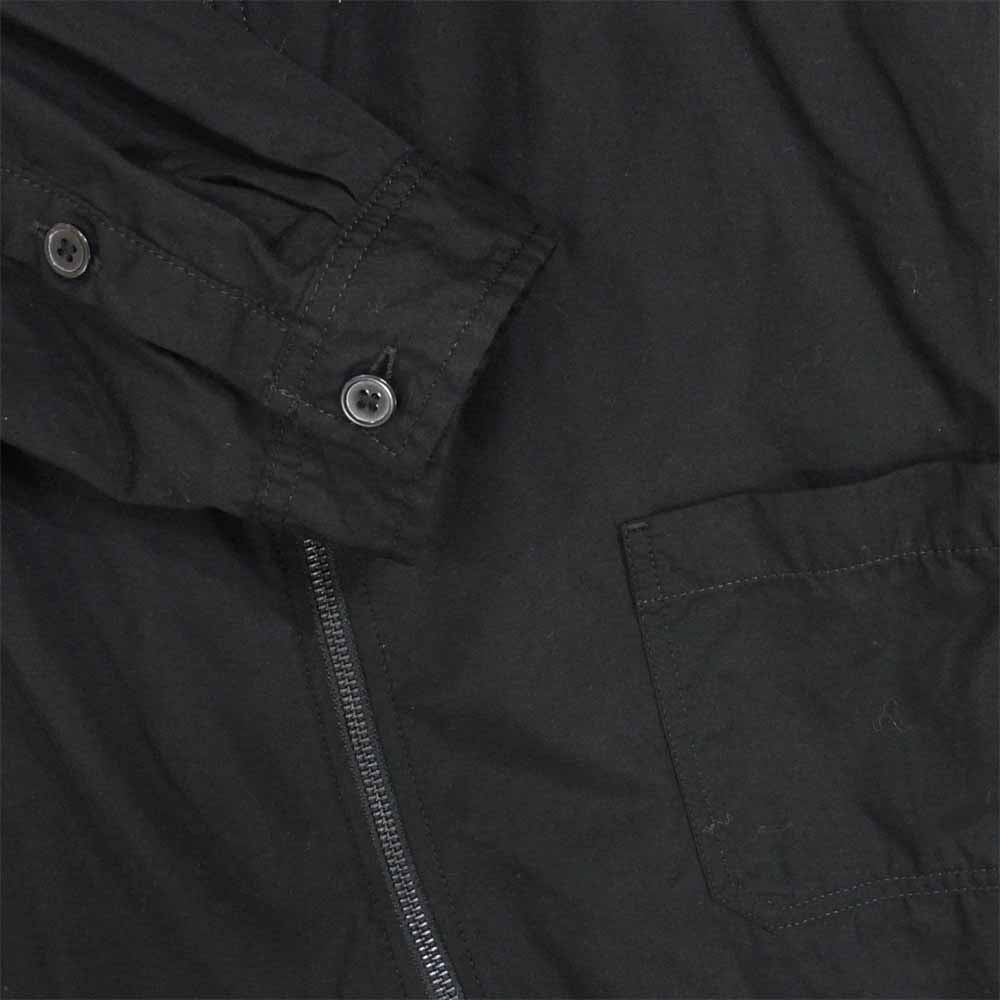 Yohji Yamamoto POUR HOMME ヨウジヤマモトプールオム 21SS HD-B04-001 チェーンステッチ ブロード フード シャツ ブラック系 4【美品】【中古】