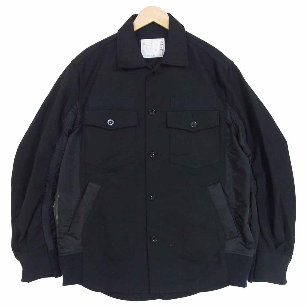 Sacai サカイ 20AW 20-02435M コントラスト ディテール スリーブ ジャケット ブラック系 3【中古】