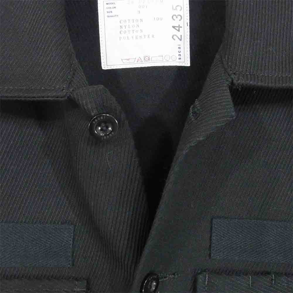 Sacai サカイ 20AW 20-02435M コントラスト ディテール スリーブ ジャケット ブラック系 3【中古】