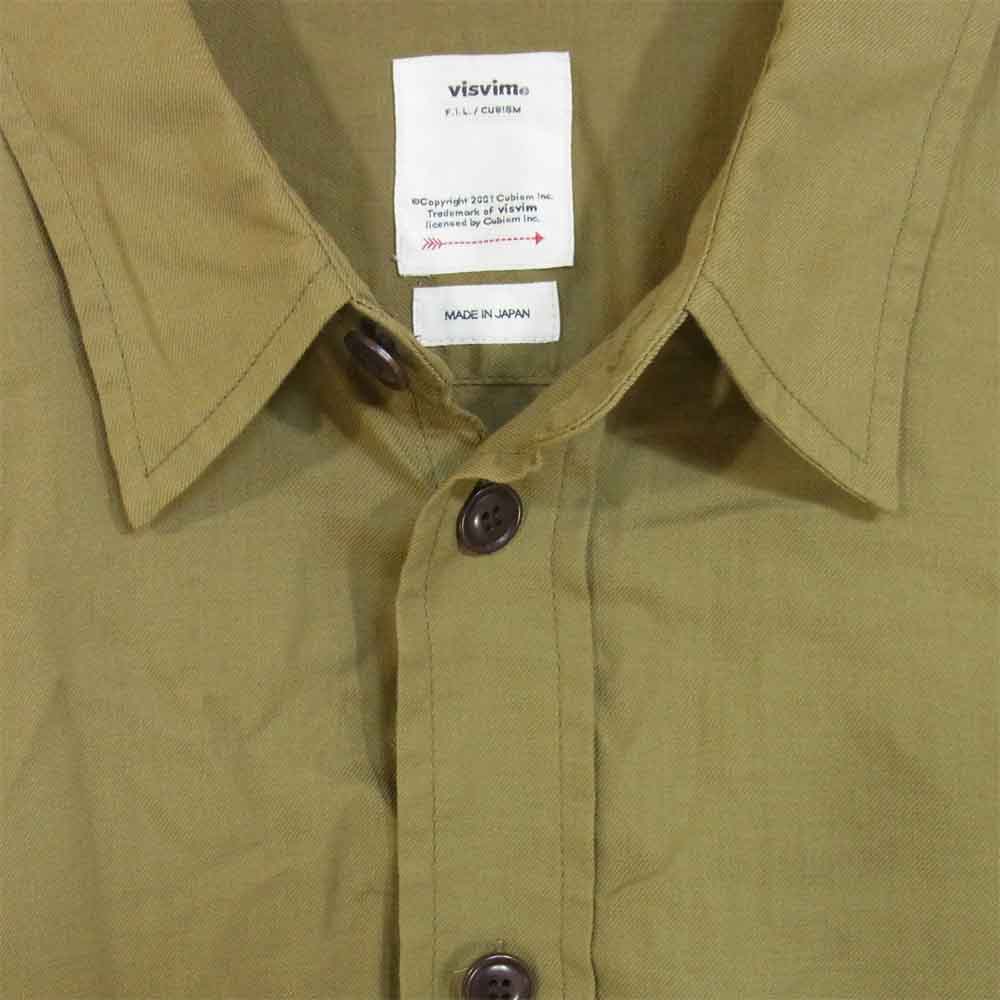 VISVIM ビズビム 19SS 0119105011016 USM ALBACORE SHIRT L/S COLLAGE シャツ カーキ系 5【美品】【中古】