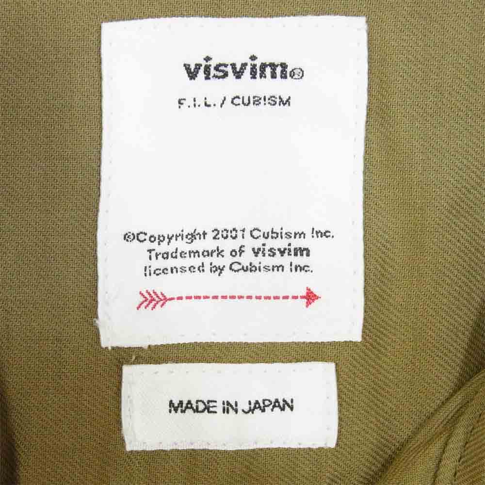 VISVIM ビズビム 19SS 0119105011016 USM ALBACORE SHIRT L/S COLLAGE シャツ カーキ系 5【美品】【中古】
