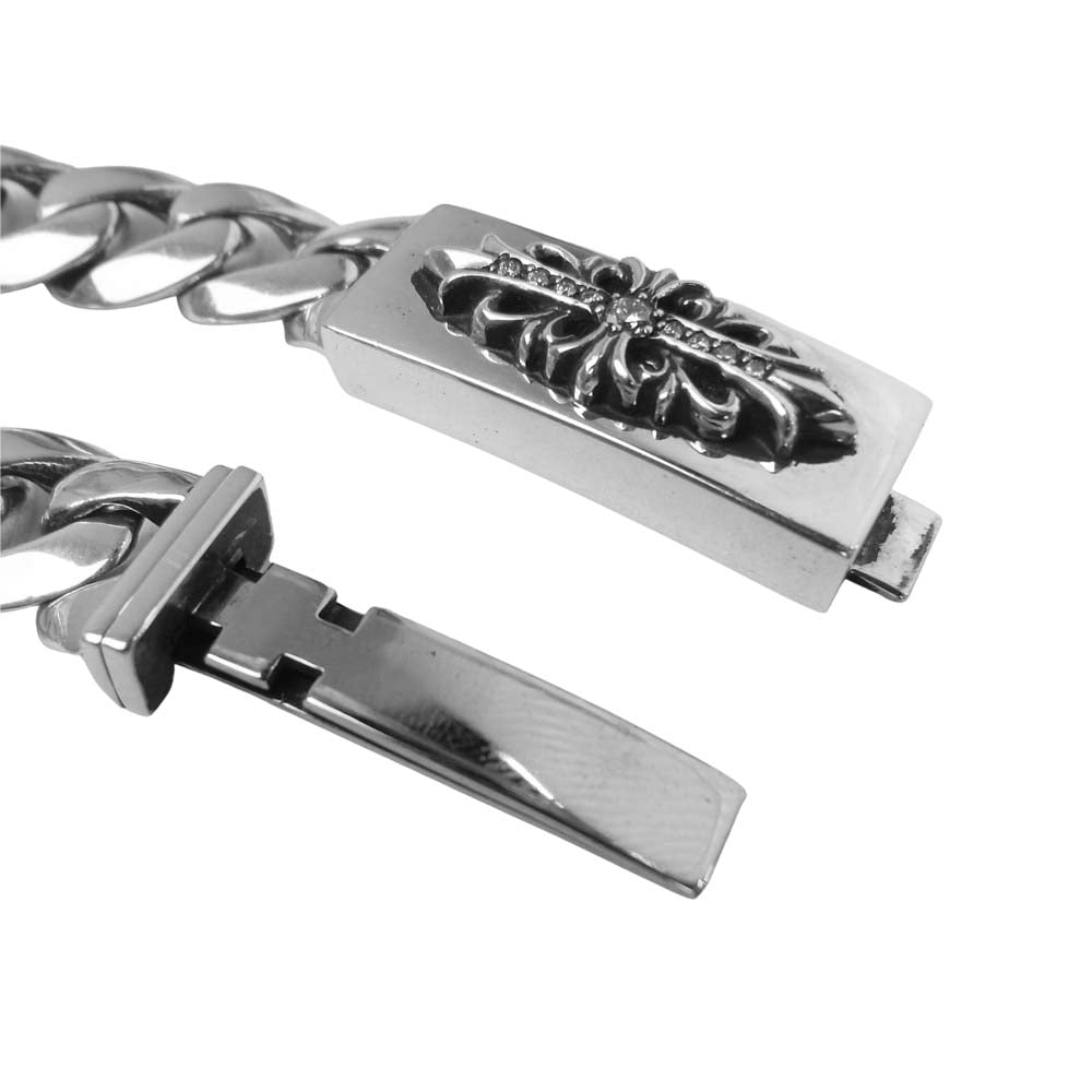CHROME HEARTS クロムハーツ（原本有） ID BABY FLRL CRS P/DMND ベイビー フローラルクロス パヴェダイヤ シルバー系【中古】