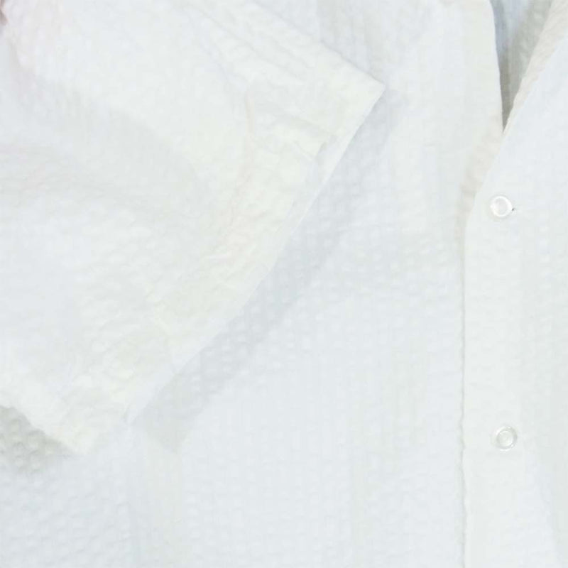 The REAL McCOY'S ザリアルマッコイズ JOE McCOY ジョーマッコイ JM SEERSUCKER OPEN COLLAR SHIRT オープンカラーシャツ ホワイト系 L【中古】