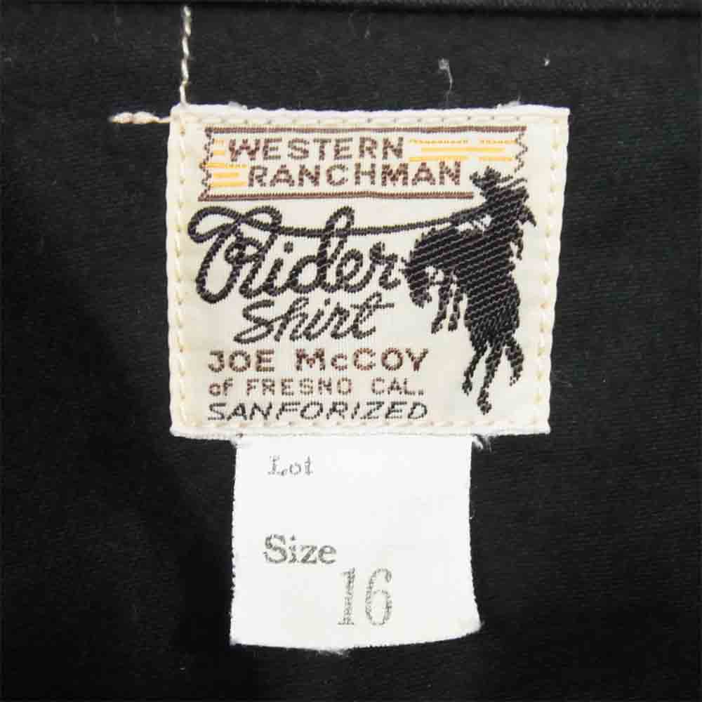 The REAL McCOY'S ザリアルマッコイズ JOE McCOY ジョーマッコイ JM MOLESKIN WESTERN SHIRT モールスキン ウエスタン ブラック系 16【中古】