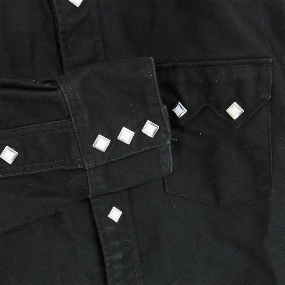 The REAL McCOY'S ザリアルマッコイズ JOE McCOY ジョーマッコイ JM MOLESKIN WESTERN SHIRT モールスキン ウエスタン ブラック系 16【中古】