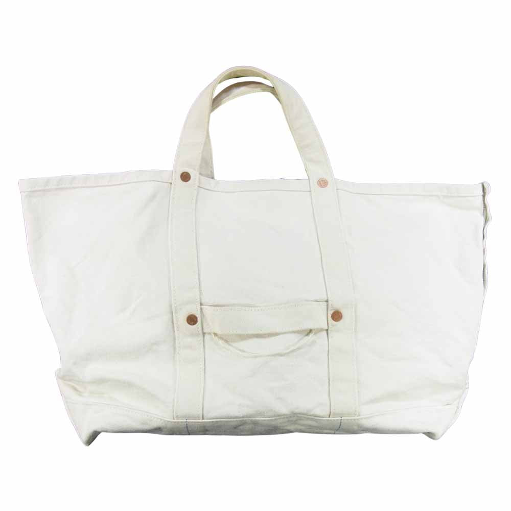 The REAL McCOY'S ザリアルマッコイズ MA15011 JOE McCOY ジョーマッコイ COAL TOTE BAG キャンバス トートバッグ オフホワイト系【中古】