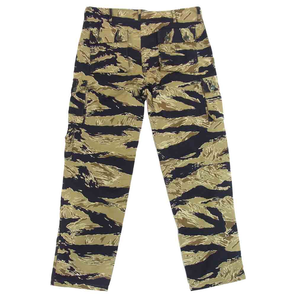 The REAL McCOY'S ザリアルマッコイズ TIGER CAMOFLAGUE TROUSERS JOHN WAYNE ジョンウェイン タイガーカモ カーゴ ミリタリー ベージュ系 30【美品】【中古】
