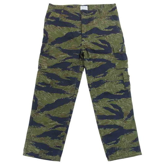 The REAL McCOY'S ザリアルマッコイズ TIGER CAMOFLAGUE TROUSERS JOHN WAYNE ジョンウェイン タイガーカモ カーゴ ミリタリー グリーン系 32【美品】【中古】