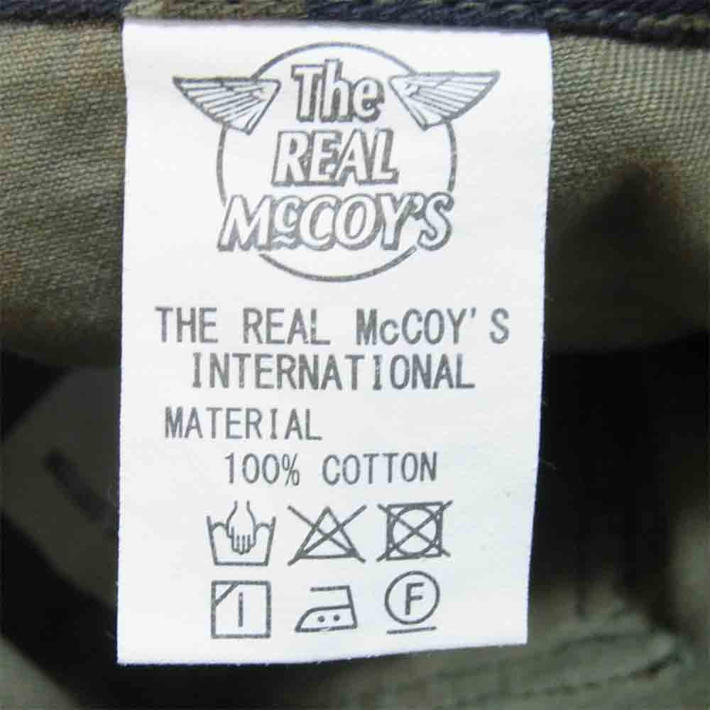 The REAL McCOY'S ザリアルマッコイズ TIGER CAMOFLAGUE TROUSERS JOHN WAYNE ジョンウェイン タイガーカモ カーゴ ミリタリー グリーン系 32【美品】【中古】