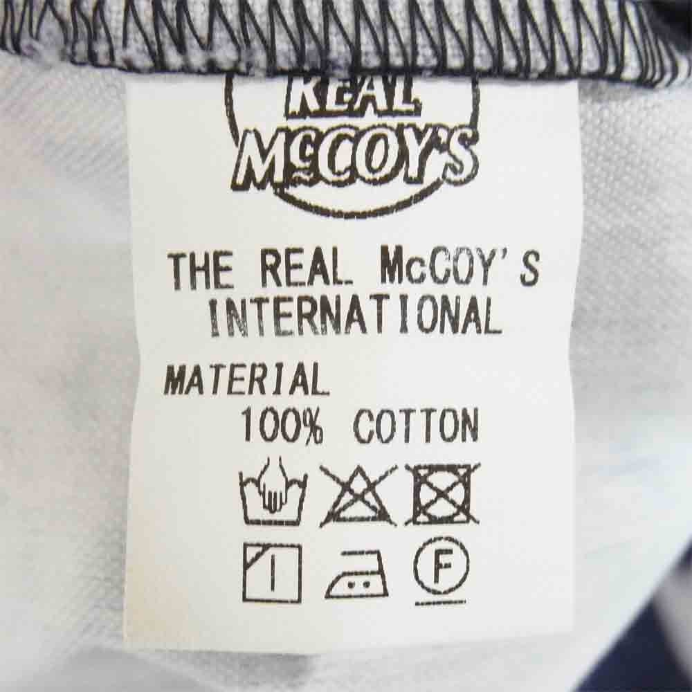 The REAL McCOY'S ザリアルマッコイズ JOE McCOY ジョーマッコイ WOODSTOCK PRINT SHIRT ウッドストック 総柄 シャツ パープル系 L【中古】
