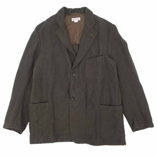 The REAL McCOY'S ザリアルマッコイズ パナマジャケット DOUBLE DIAMOND COTTON LINEN PANAMA JACKET パナマ ダークブラウン系 38【中古】