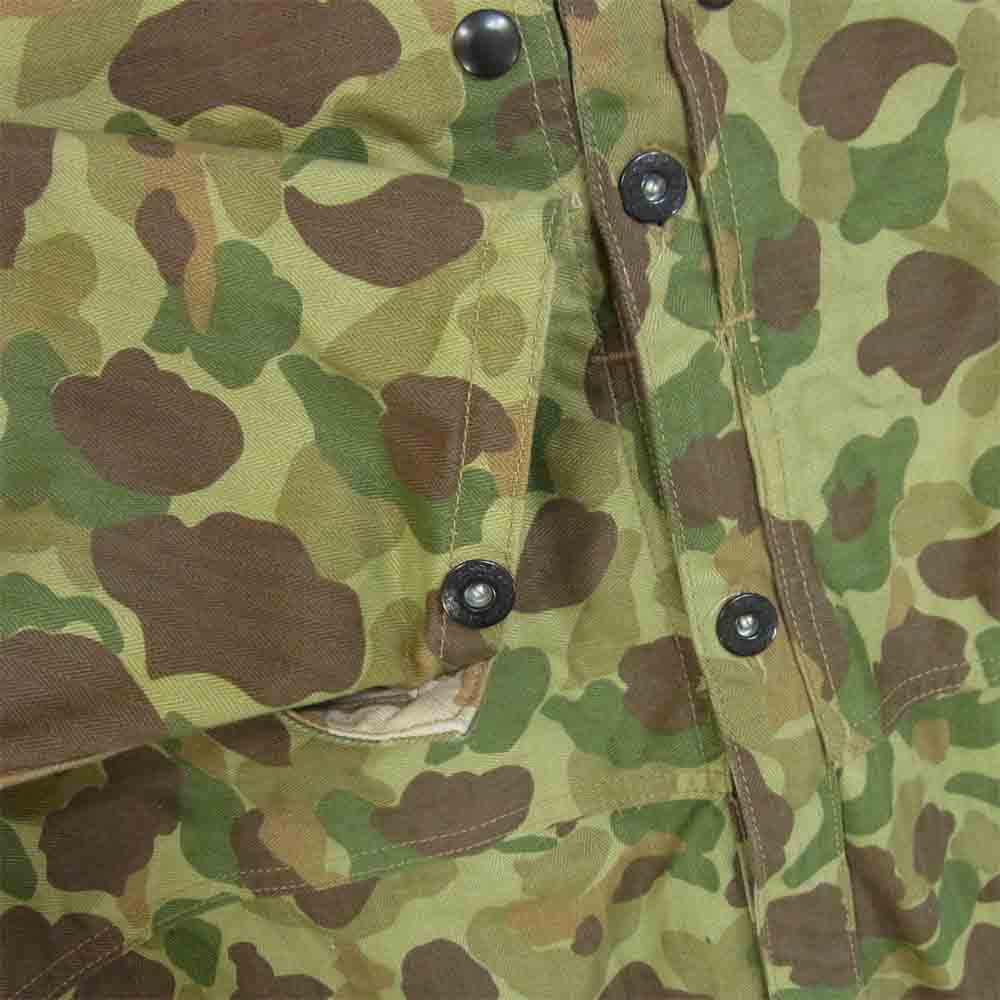 The REAL McCOY'S ザリアルマッコイズ FROGSKIN CAMOUFLAGE COAT フロッグスキンカモフラージュ コート グリーン系 40【美品】【中古】
