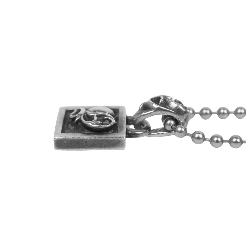 CHROME HEARTS クロムハーツ（原本無） FRAMED HEART フレームド ハート チャーム ネックレス シルバー系【中古】