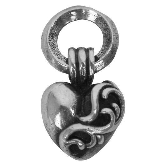 CHROME HEARTS クロムハーツ（原本無） HEART CHARM ハート チャーム ペンダント シルバー系【中古】