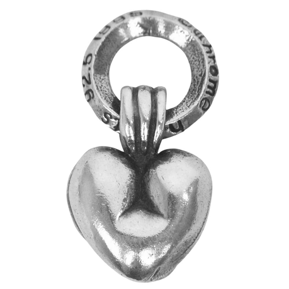 CHROME HEARTS クロムハーツ（原本無） HEART CHARM ハート チャーム ペンダント シルバー系【中古】