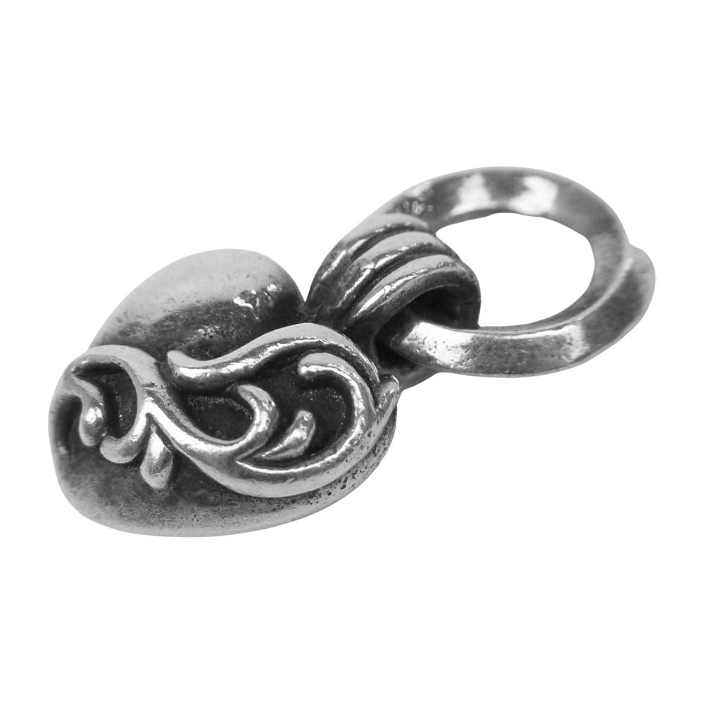 CHROME HEARTS クロムハーツ（原本無） HEART CHARM ハート チャーム ペンダント シルバー系【中古】