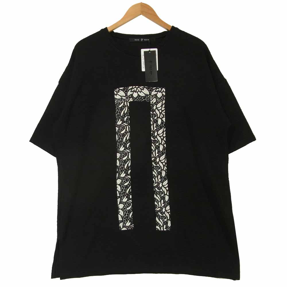 NO ID. ノーアイディ 448006-621T NOレース BIG-T オーバーサイズ 半袖 Tシャツ ブラック系 ONE【新古品】【未使用】【中古】