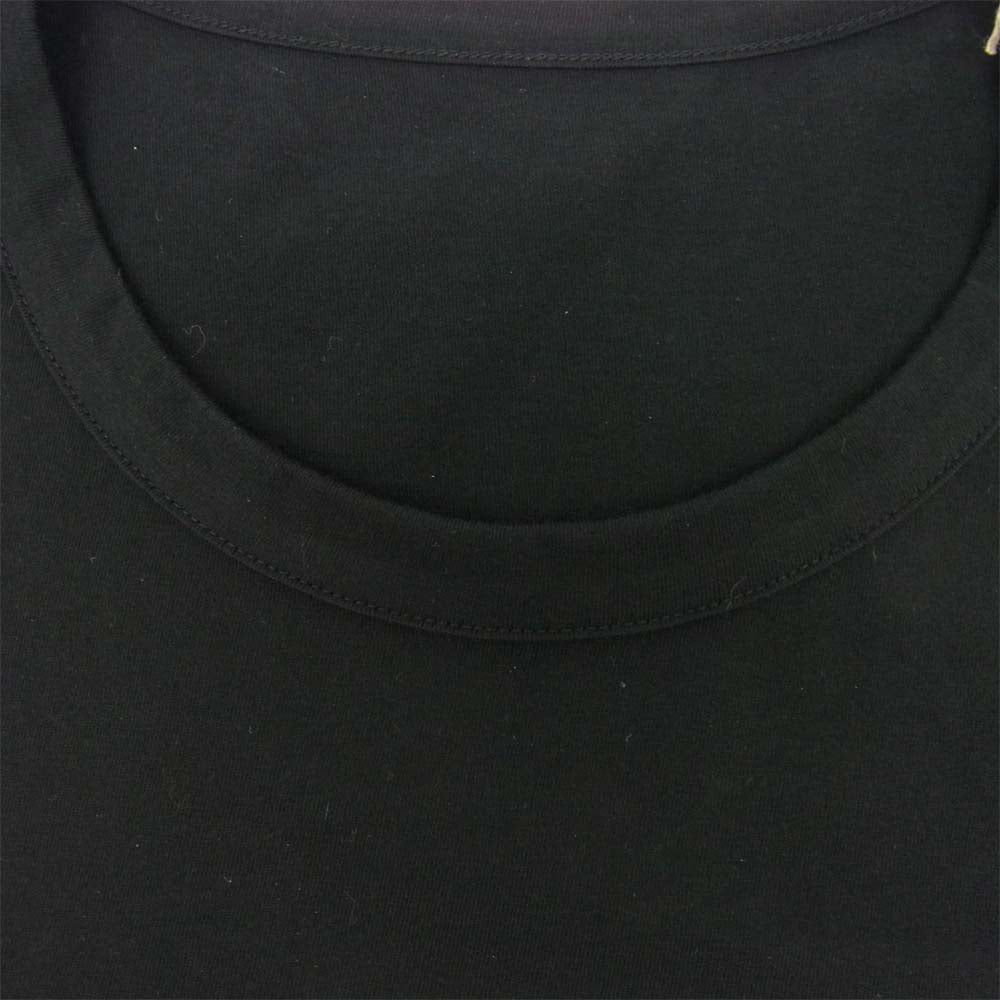 Yohji Yamamoto ヨウジヤマモト 21SS GT-T46-040 GroundY グラウンドワイ Basic Cut Sew English Newspaper x Antique Flower PatternA プリント Tシャツ ブラック系 ホワイト系 3【新古品】【未使用】【中古】