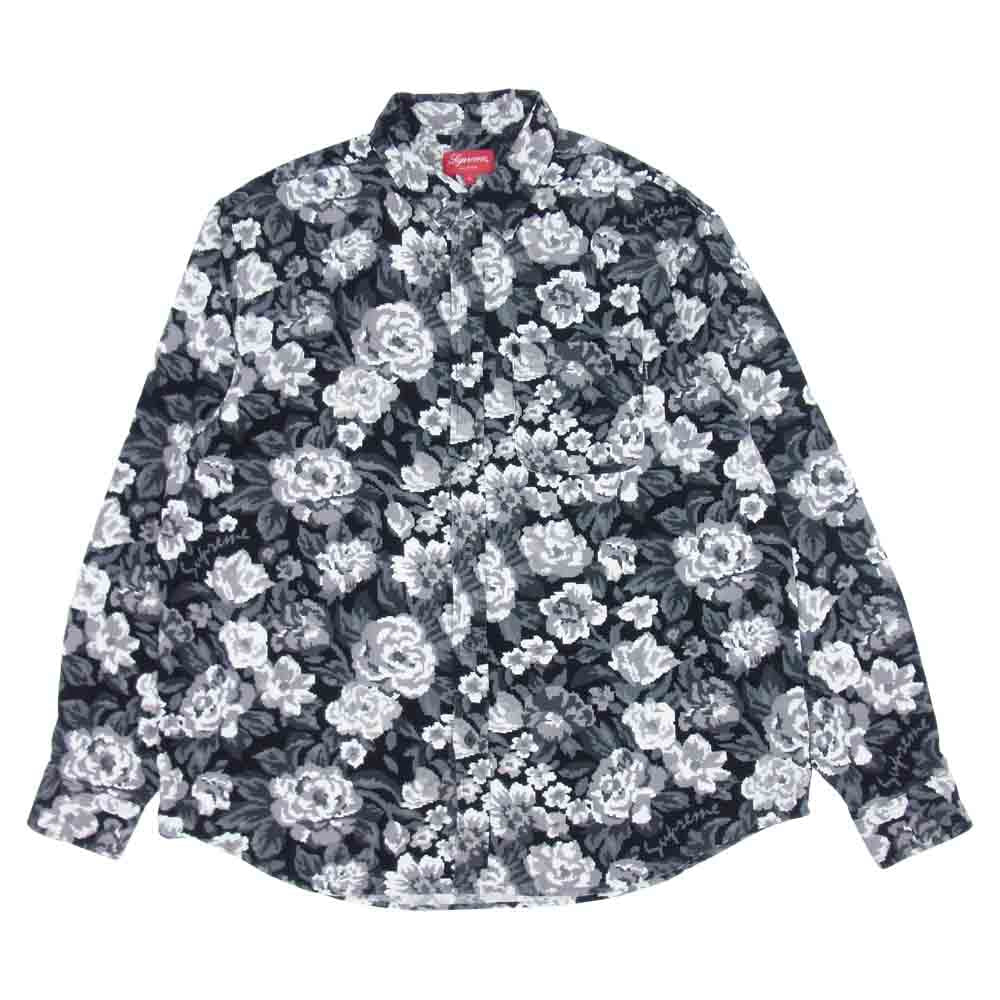Supreme シュプリーム 20AW Digi Floral Corduroy Shirt デジ フローラル コーデュロイ シャツ マルチカラー系 L【美品】【中古】