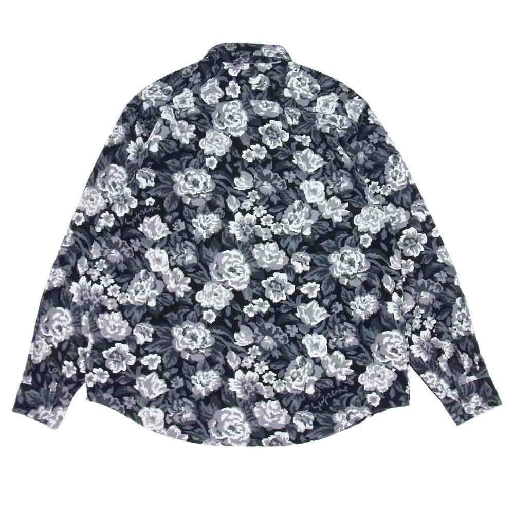 Supreme シュプリーム 20AW Digi Floral Corduroy Shirt デジ フローラル コーデュロイ シャツ マルチカラー系 L【美品】【中古】