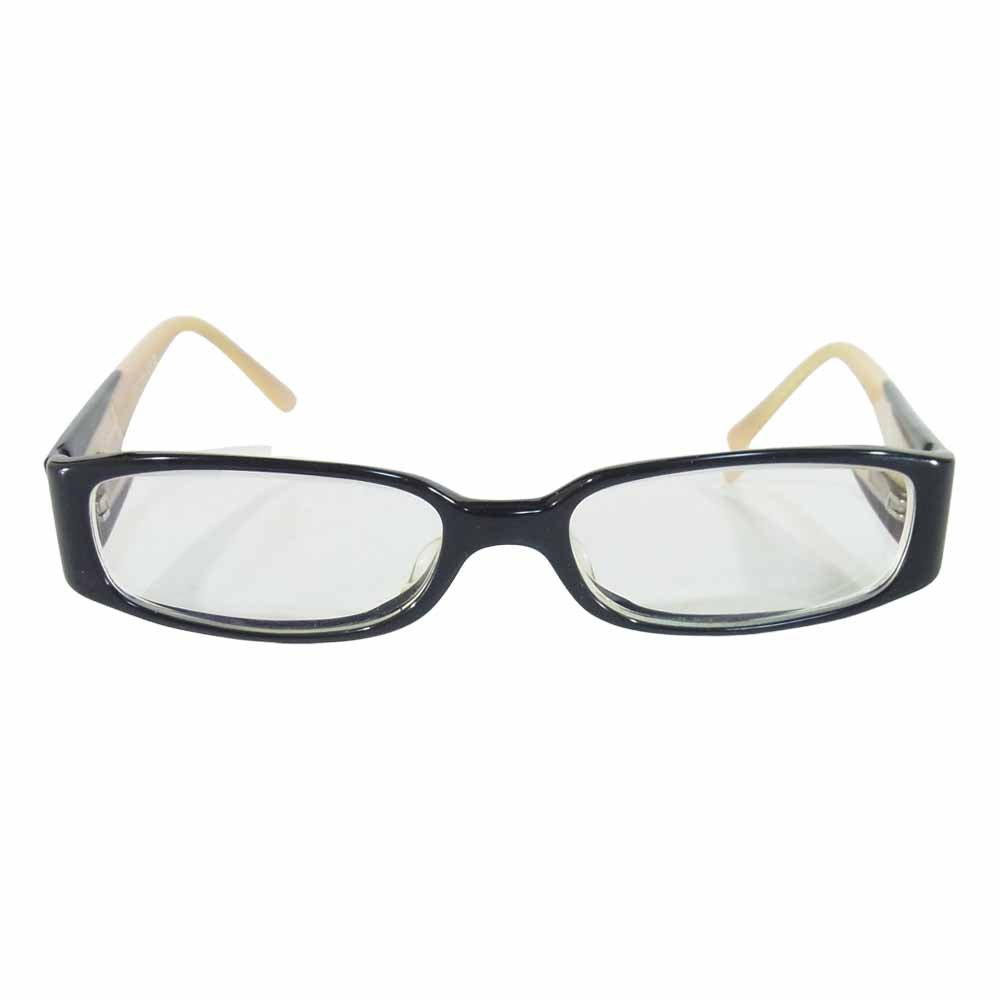 CHANEL シャネル 3122 度入り フレーム アイウェア 眼鏡 イタリア製 黒×ベージュ系 5□16 135【中古】