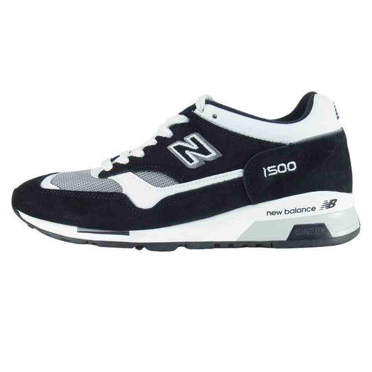 NEW BALANCE ニューバランス 英国製 M1500KWG レディースサイズ ランニング スニーカー ブラック系 US5.5【中古】