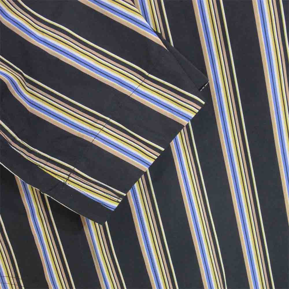 ソフィードール BUTTON COAT ボタン コート コットン ストライプ ブラック系 34【美品】【中古】