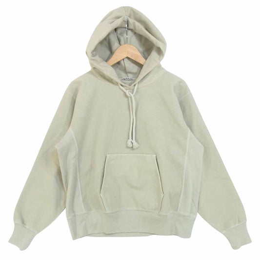 AURALEE オーラリー SUPER MILLED SWEAT P/O PARKA スーパー ミルド プルオーバー ベージュ系【美品】【中古】