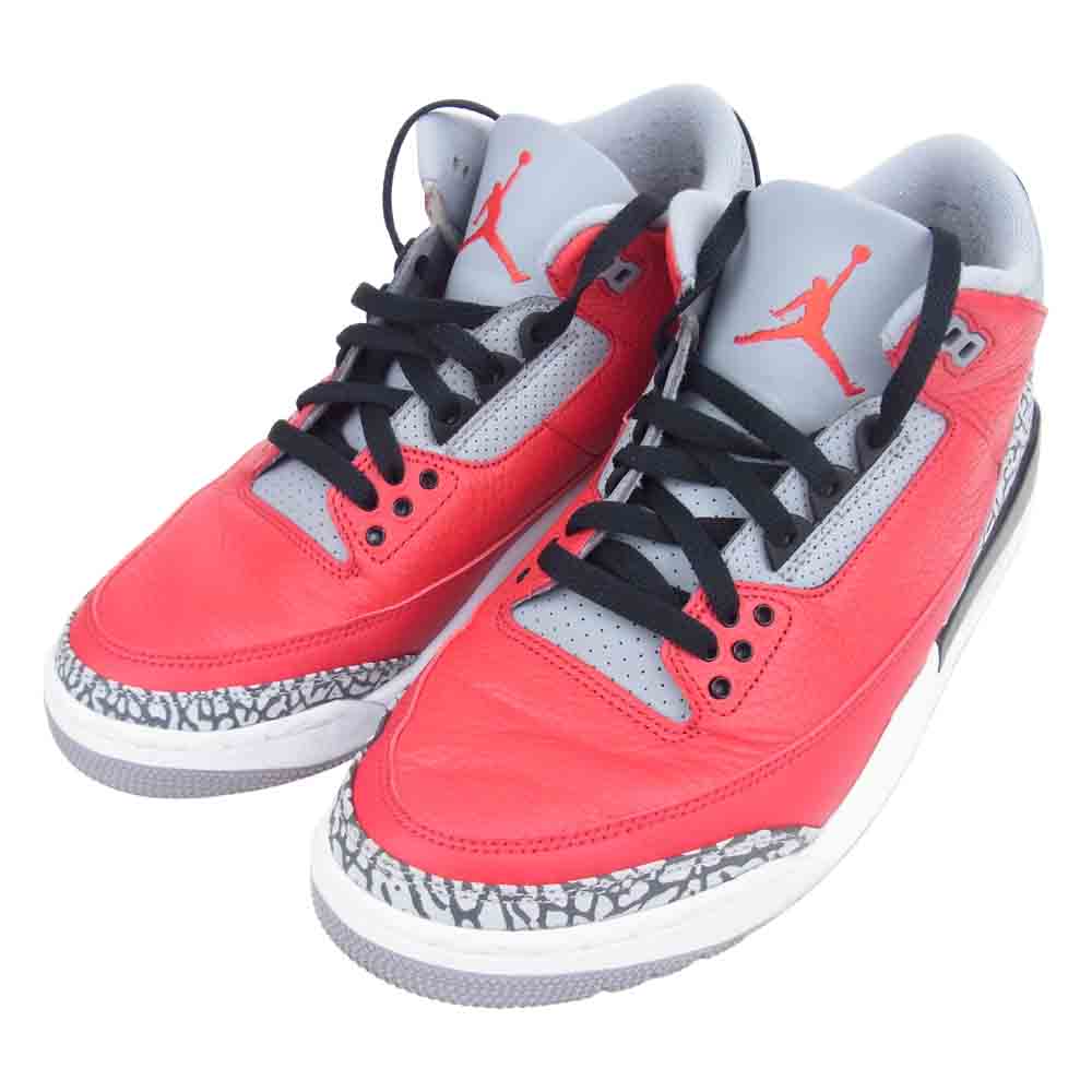 NIKE ナイキ CK5692-600 AIR JORDAN 3 RETRO エアジョーダン 3 レトロ レッド系 28.5cm【中古】