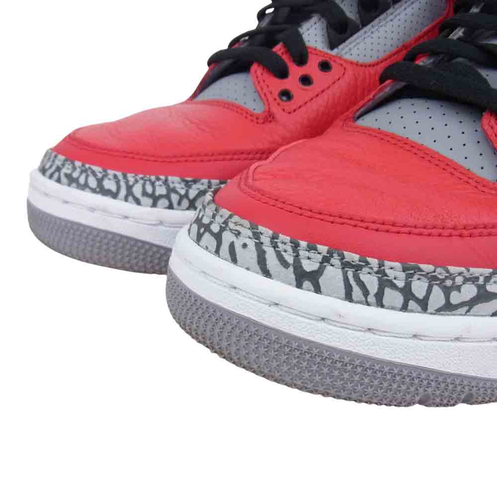 NIKE ナイキ CK5692-600 AIR JORDAN 3 RETRO エアジョーダン 3 レトロ レッド系 28.5cm【中古】