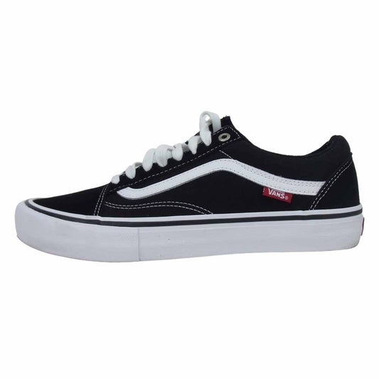 VANS バンズ OLD SCHOOL PRO オールドスクール プロ スニーカー ブラック系 ホワイト系 28cm【中古】